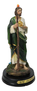 Saint Jude Thaddeus The Apostle With Holy Spirit Fire Figurine With Base 5.5"H