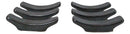 Set Of 6 Black Tetsu Kesho Ceramic Collection Porcelain Chopsticks Hashioki Rest