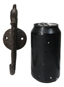 Pack of 2 Rustic Cast Iron Coastal Marine Ocean Nautical Seahorse Wall Hooks