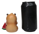 Furrybones Adorable Capybara With Watermelon Skeleton Figurine Furry Bones