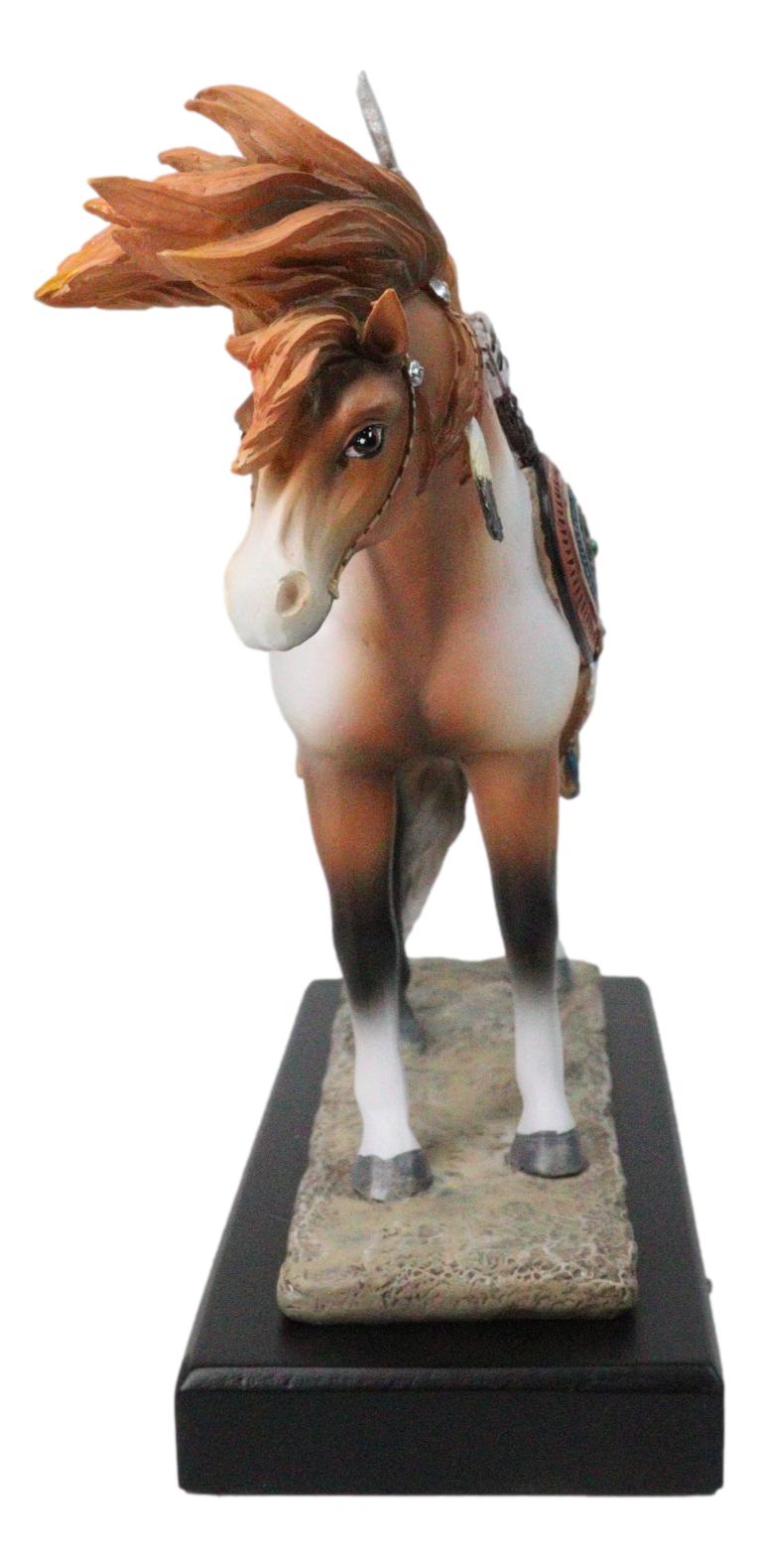 Native American Medicine Steed Horse Western Decor Figurine By Laurie Prindle