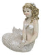 Vintage Ocean Atlantis Seated Mergirl Mermaid Coraline With Pearly Tail Figurine