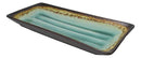Set Of 6 Green Midori Kannyu Collection Ceramic Rectangle Serving Platters 12"L