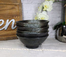 Pack Of 5 Charcoal Grey Tone Hakumu Collection Large Ramen Soup Dinner Bowl 40oz