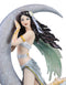 Celestial Dream Voyage Crescent Moon Lullaby Fairy Floating On Clouds Statue