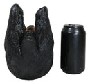Ebros Gift Big Black Bear Wine Oil Bottle Holder Figurine 10"Long Home Decor