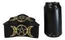 Wicca Magic Black Cat With Triple Moon Goddess Symbol Decorative Jewelry Box