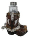Rustic Western Silver Conchos Cowboy Boots With Spur Salt Pepper Shakers Holder