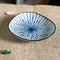 Pack Of 6 Fubuki Tokusa Made In Japan Round Flair Blue Geometry Sauce Dishes