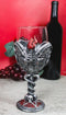 Occultic Sabbatic Goat Baphomet With Pentagram Wine Glass Goblet Drink Beverage Chalice