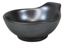 Pack Of 5 Tetsu Kesho Black Small Ponzu Sauce Miso Soup Bowls With Handle 5oz