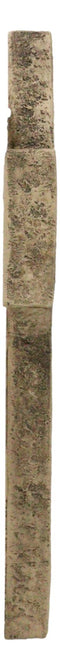 Rustic Faux Stone Fleur De Lis French Lily Scrollwork Tuscany Wall Cross