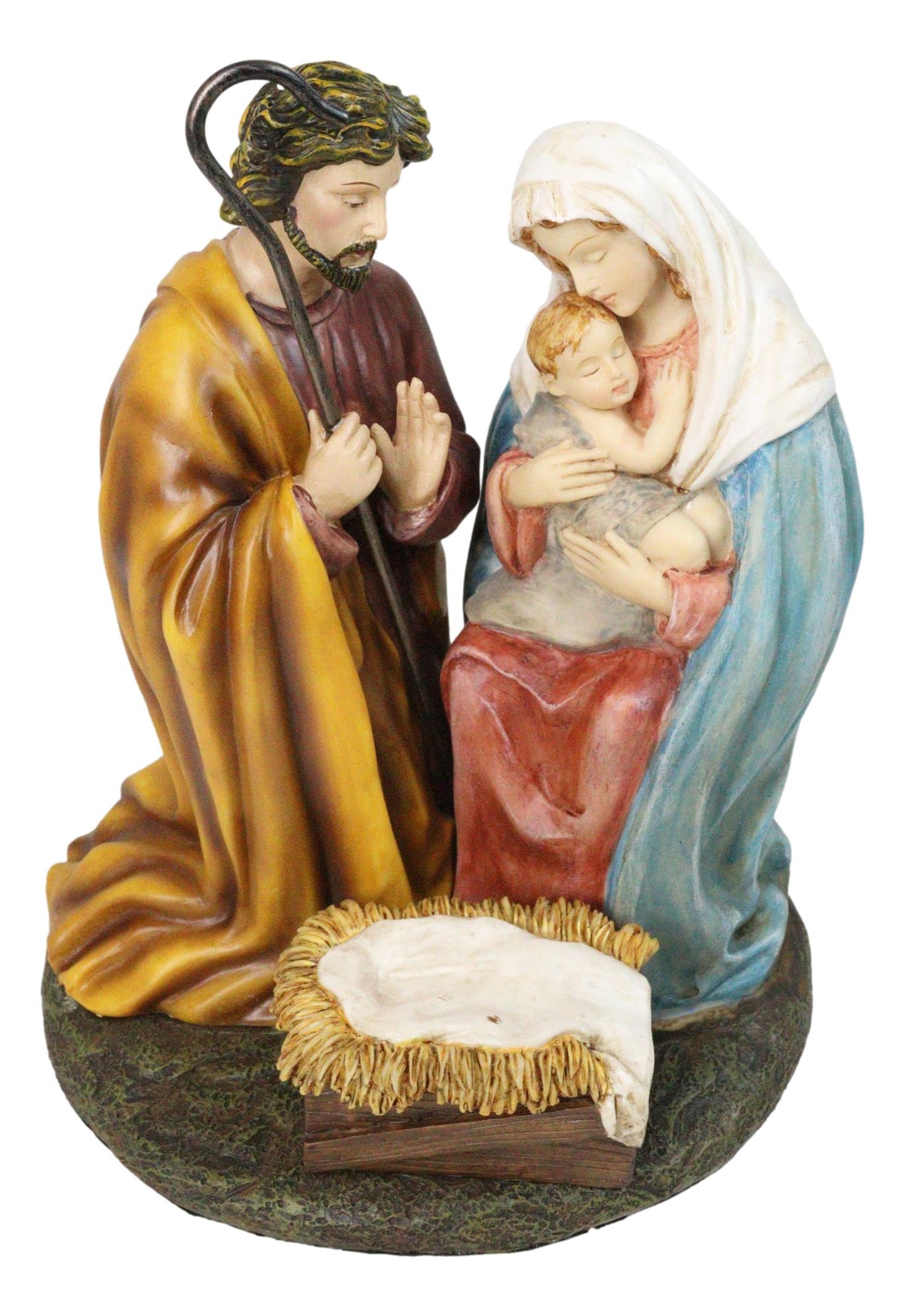 Christmas Bethlehem Holy Family Mother Mary Joseph and Child Jesus Figurine