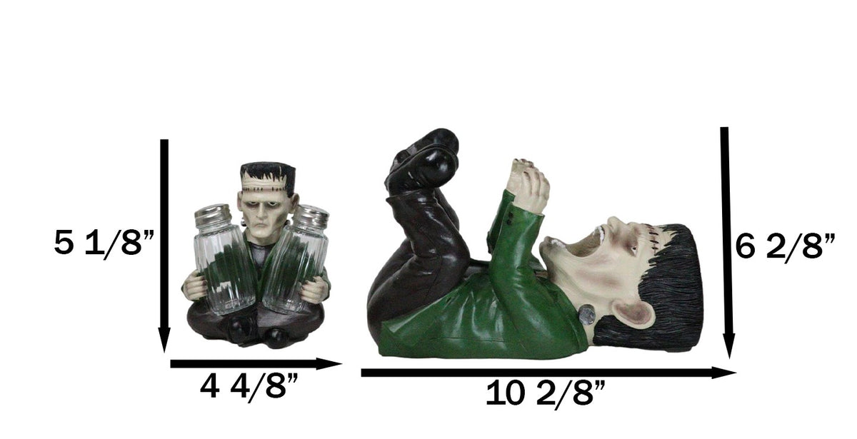 Dr Victor Frankenstein Wine Holder And Salt Pepper Shakers Holder Figurine Set