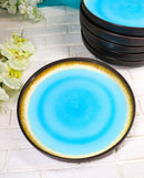 Pack Of 6 Blue Sky Aozora Kannyu Large Round Dinner Plates With Lip Edge 10" D