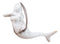 Set Of 6 Antique White Ocean Marine Mermaid Wall Hanging Decor Tree Ornaments