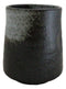Pack Of 6 Charcoal Grey Tone Hakumu Reactive Glaze Ceramic Yunomi Tea Cups 9oz