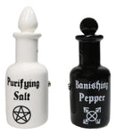 Magic Potion Bottles Purifying Salt And Banishing Pepper Ceramic Shakers Set