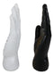 Ebros Psychic Fortune Teller Palmistry Hand Palm Figurine (Black & White Set) - Ebros Gift