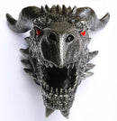 Medieval Fantasy Large Slytherin Basilisk Dragon Malfoy Wall Decor Plaque 13.75"H