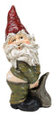 Set of 3 Forest Mischief Bad Naughty Gnomes Drunk Peeing and Pranking Figurines