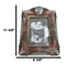 Rustic Southwest Silver Concho Turquoise Gem Tribal Patterns Picture Frame 5"X7"