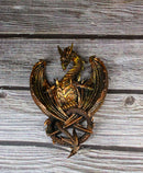 Fantasy Blood Auctor Dragon Masque Ornament On Pole Stand Or Wall Sculpture