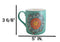 Green Anahata Heart Chakra Zen Flower Of Life Mandala Circle Ceramic Mug Cup