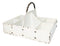 White Vintage Distressed Metal 8 Divided Section Seeding Tray Planter Pot 14"L