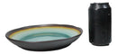 Pack Of 6 Green Crackle Midori Kannyu Ceramic Wavy Round Dinner Plates 9.5"D