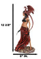 Tribal Warrior Dragon Witch Ebony Princess Meike Holding Falcata Blades Statue