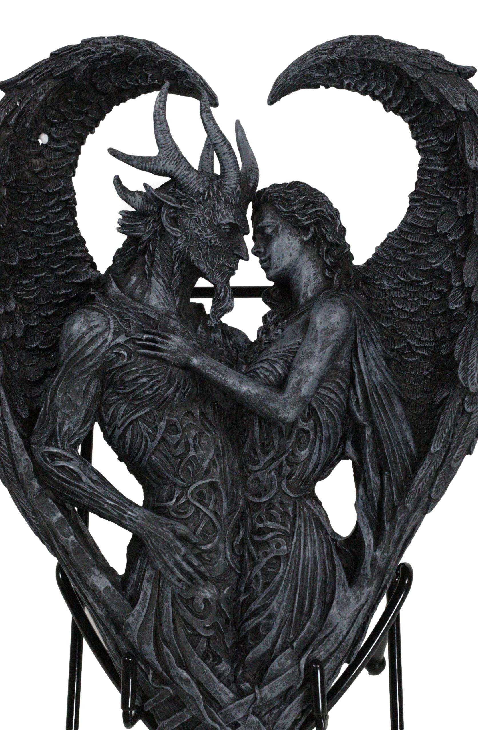 Solemn Vow Innocence Demon And Lilith Dark Angel Heart Plaque With
