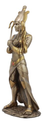 Ebros Egyptian God of The Dead Osiris Holding Crook and Flail 11.5" H Figurine - Ebros Gift