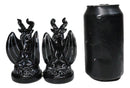 Metaphysical Realm Spirit Sabbatic Goat Baphomet Ceramic Salt Pepper Shakers Set