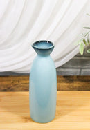 Set Of 6 Porcelain Blue Sky Heavens Seikai Japanese Wine Sake Tokkuri Flasks 9oz