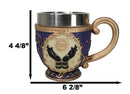 Gold And Purple Wicca Fortune Teller Chirology All Seeing Eye Tarot Tea Cup Mug