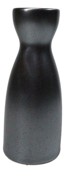 Pack Of 6 Porcelain Iron Black Tetsu Kesho Japanese Wine Sake Tokkuri Flasks