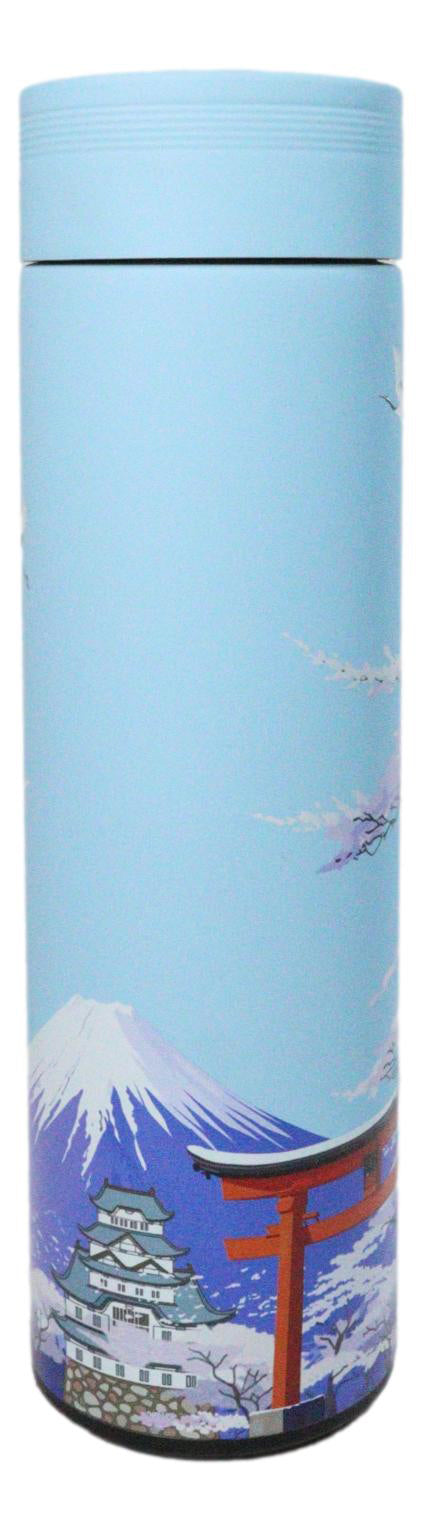 Mount Fuji 17oz Vacuum Insulated Stainless Steel Thermos Bottle with Tea Infuser