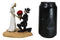 Love Never Dies Wedding Bride Groom Skeletons With Roses Cake Topper Figurine