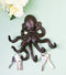 Rustic Cast Iron Nautical Sea Octopus Cthulhu 6 Pegs Tentacles Wall Hook Decor