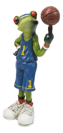 Street Baller Green Frog Basketball Whizz Spinning Ball On Fingertip Figurine