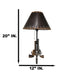 Rustic Western Texas Triple Six Shooter Gun Pistols Desktop Bedside Table Lamp