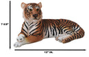 Large Royal Bengal Tiger Resting Gracefully 15.5" Long Statue Home Garden Decor