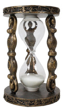 Wicca Yoga Metaphysical Sacred Spiral Goddess Shaman Triple Moon Sand Timer