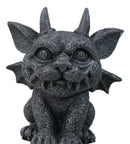 Gothic Horned Bat Cat Gargoyle Bast Figurine 4.5" H Mythical Fantasy Talisman