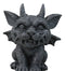 Gothic Horned Bat Cat Gargoyle Bast Figurine 4.5" H Mythical Fantasy Talisman