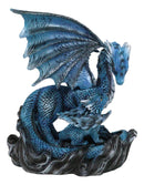 Eternal Guidance Mother Air Elemental Dragon with Baby Hatchling Figurine