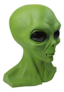 UFO Space Ship Martian Green ET Roswell Alien Head Bust Figurine 10.25"H