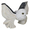 Arctic Magic White Snow Owl Flapping Its Pentagram Spellbook Wings Figurine
