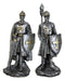 Set of 12 Medieval Crusader Knights Foot Soldiers In Suit of Armor Figurines